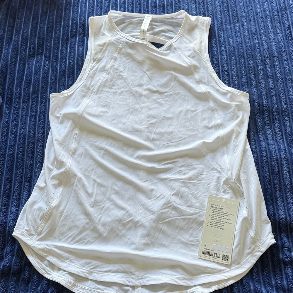 Lululemon Athletica White Tank Top